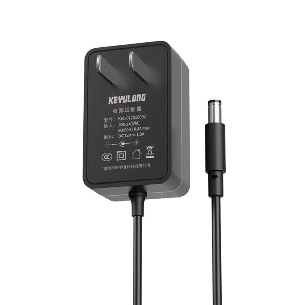 12W电源适配器中美欧英规CCC/CE/UL/FCC/UKCA认证可做参数12V1A/5V1A/5V2A/12V0.5A/6V2A等